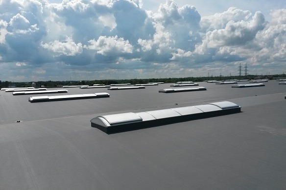 strešný svetlík oblúkový s RWA klapkami - OTK system strešný svetlík oblukový RWA klapka